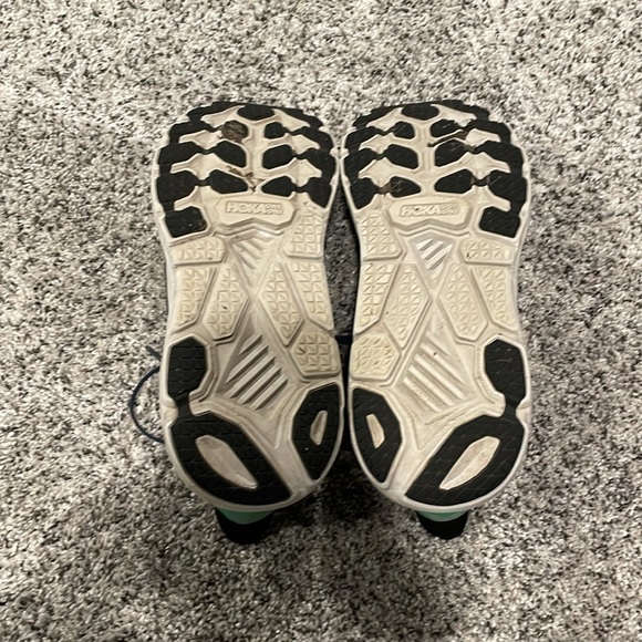 Hoka One One Clifton 7 Blue/Green size 10.5 men’s Like New - Picture 5 of 6